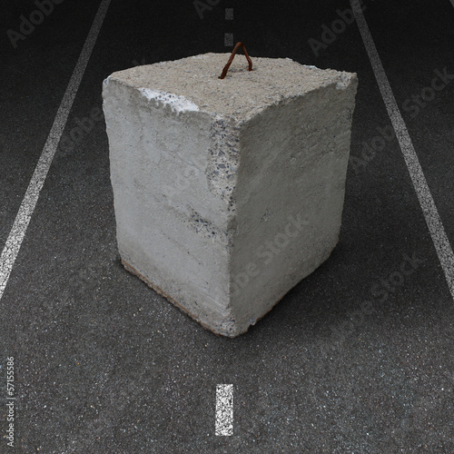 Photo: Roadblock Obstacle Roadblock Obstacle