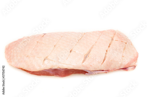 Photo: Rohe Entenbrust mit Haut Rohe Entenbrust mit Haut