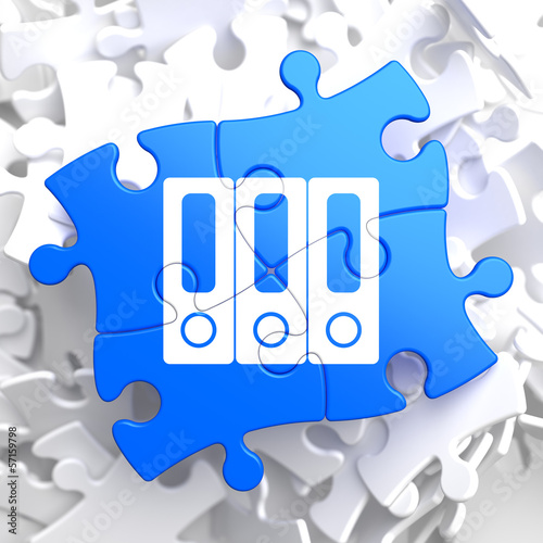 Illustration: Puzzle Pieces: Data Concept. Puzzle Pieces: Data Concept.