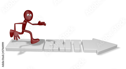 Illustration: exit arrow exit arrow