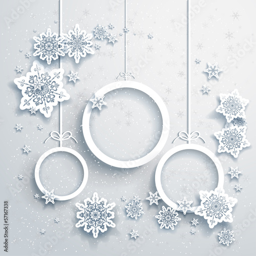 Vector: Christmas background with decorations Christmas background with decorations
