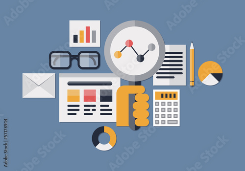 Vector: Web analytics illustration Web analytics illustration