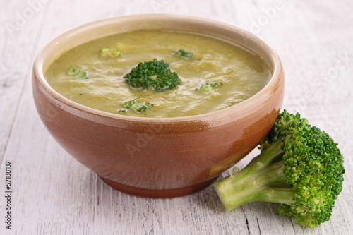 Photo: broccoli soup broccoli soup