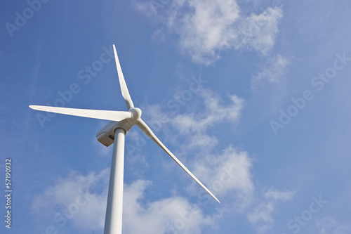 Photo: Single windmill for renewable electric energy production Single windmill for renewable electric energy production