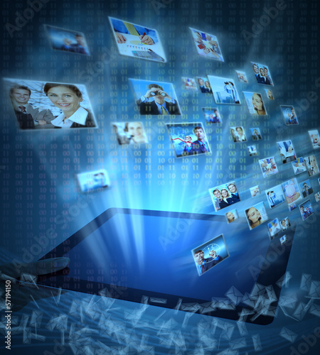 Photo: Tablet computer. Tablet computer.