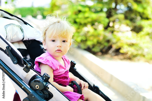 Photo: sweet baby in stroller sweet baby in stroller