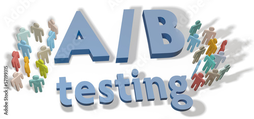 Illustration: A B Testing marketing experiment A B Testing marketing experiment