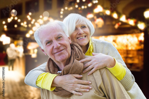 Photo: senior couple on christmas senior couple on christmas