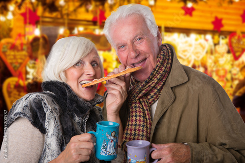 Photo: senior couple on christmas senior couple on christmas
