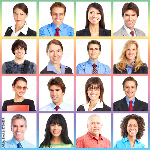 Photo: People portrait collage. People portrait collage.
