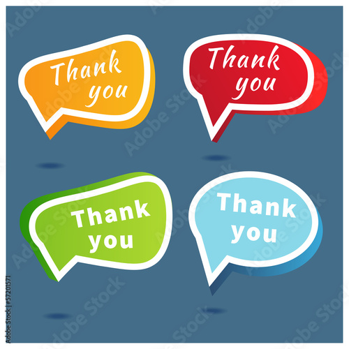 Illustration: thank you - grateful bubbles. Vector. thank you - grateful bubbles. Vector.