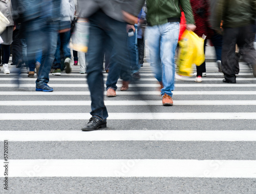 Photo: city people walking city people walking