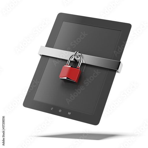 Illustration: Tablet pc security Tablet pc security