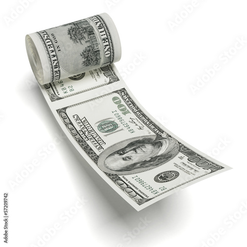 Illustration: roll of dollars roll of dollars