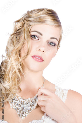 Photo: Beautiful woman wearing jewelry Beautiful woman wearing jewelry