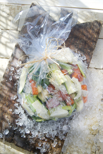 Photo: Mixed Vegetables In Protective Bag Mixed Vegetables In Protective Bag