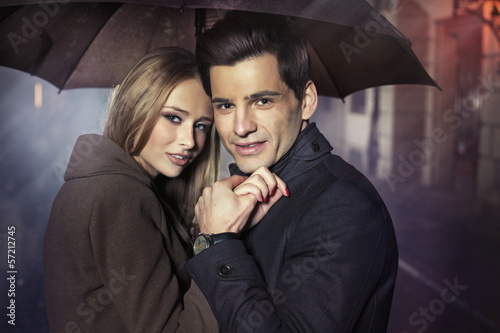 Photo: Great portrait of autumn couple Great portrait of autumn couple