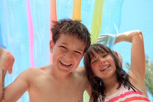 Photo: Brother and sister on holiday Brother and sister on holiday