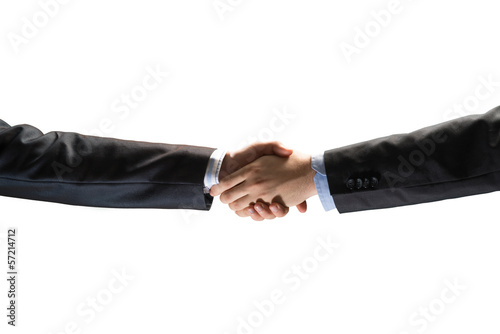 Photo: handshake between two businessmen handshake between two businessmen