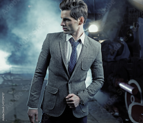 Photo: Colorful picture of really handsome man Colorful picture of really handsome man