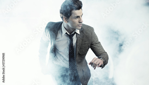 Photo: Old fashion style photo of handsome man Old fashion style photo of handsome man