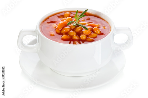 Photo: bowl of bean soup bowl of bean soup
