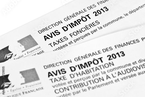 Photo: Avis d'impôts, taxe foncière et d'habitation Avis d'impôts, taxe foncière et d'habitation
