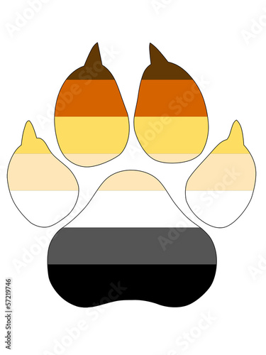 Illustration: Bear Footprint Gay Bear Footprint Gay