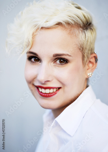 Photo: Smiling blond Woman Smiling blond Woman