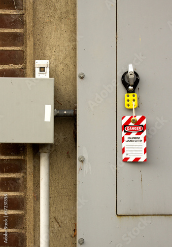 Photo: lockout tag lockout tag