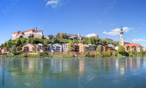 Photo: Panorama of Burghausen, Bavaria, Germany Panorama of Burghausen, Bavaria, Germany
