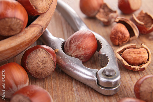 Photo: hazelnut and nutcracker hazelnut and nutcracker