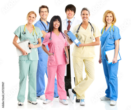 Photo: Doctor and nurse group. Doctor and nurse group.