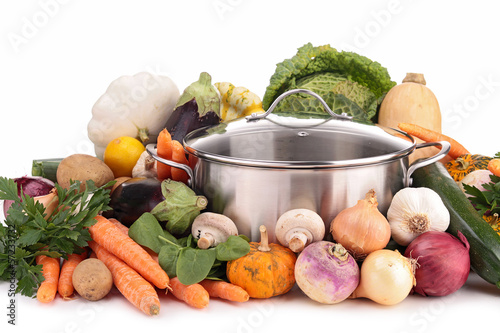 Photo: pan with vegetables pan with vegetables
