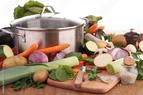 Photo: pan with vegetables pan with vegetables