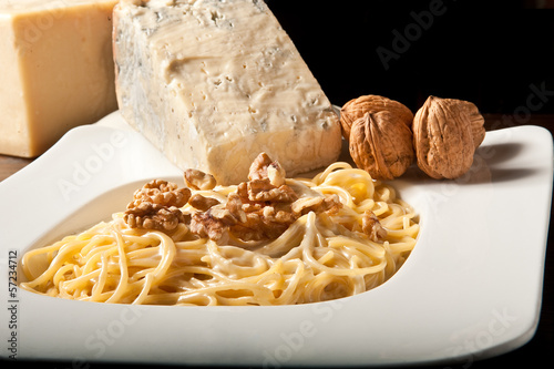 Photo: spaghetti gorgonzola e noci spaghetti gorgonzola e noci