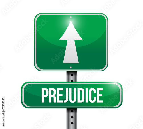 Illustration: prejudice road sign illustration design prejudice road sign illustration design
