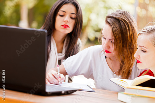 Photo: Girls learning Girls learning
