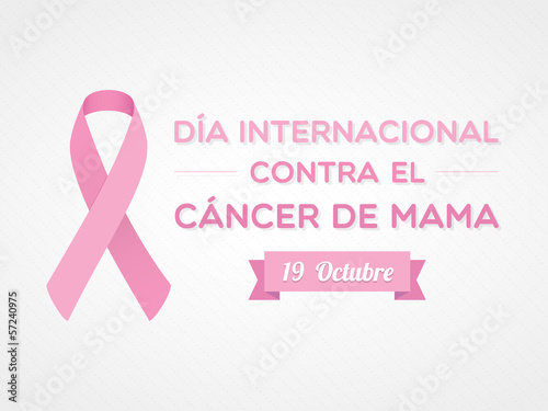 Vector: Día Internacional contra el Cáncer de Mama Día Internacional contra el Cáncer de Mama