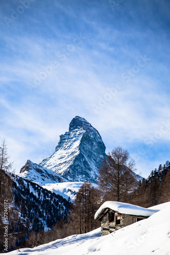 Photo: The Matterhorn in Switzerland The Matterhorn in Switzerland