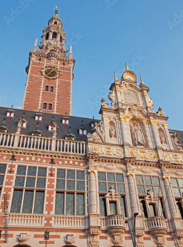 Photo: Leuven - University library in evening light Leuven - University library in evening light