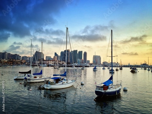 Instant Collection: San Diego Skyline Boats in the Harbor San Diego Skyline Boats in the Harbor