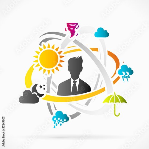 Vector: Abstract motion concept about weather vector illustration Abstract motion concept about weather vector illustration