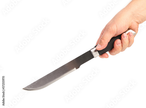 Photo: Knife in a hand with Knife in a hand with
