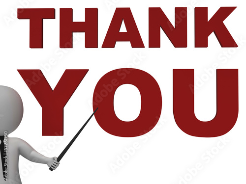 Illustration: Thank You Notice Showing Thanks Thank You Notice Showing Thanks