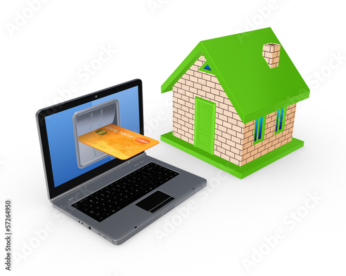 Illustration: Online payments concept. Online payments concept.