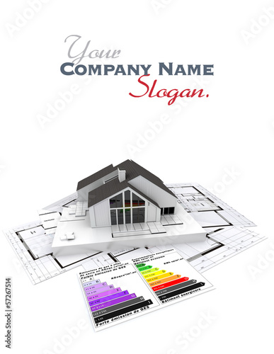 Illustration: Energy efficient construction project Energy efficient construction project