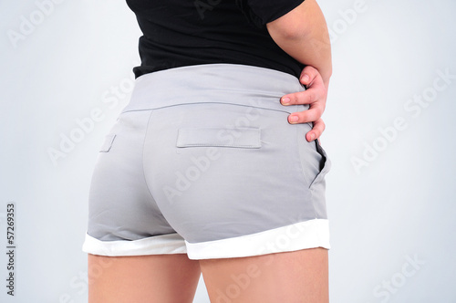 Photo: Woman in shorts Woman in shorts