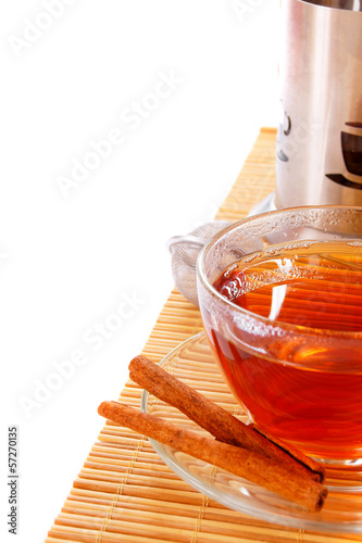 Photo: Tea with cinnamon Tea with cinnamon