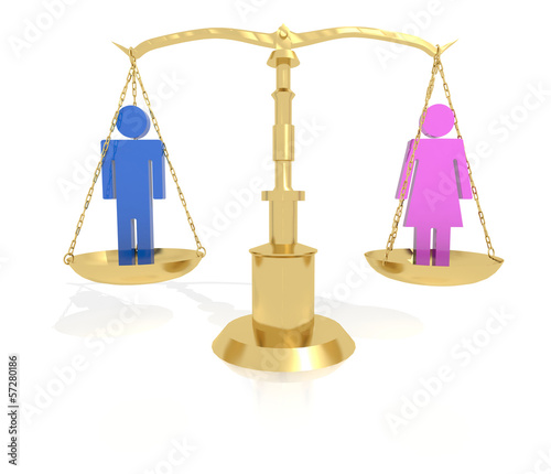 Illustration: Man - Woman Equality Man - Woman Equality